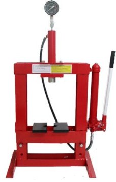 HYDRAULIC PRESS 10 TON WITH GAUGE (SHORT TYPE) - Click Image to Close