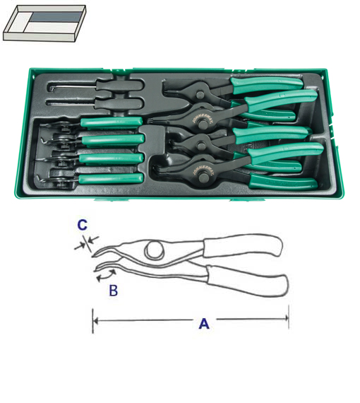 SNAP RING PLIER SET AG010150SP - Click Image to Close