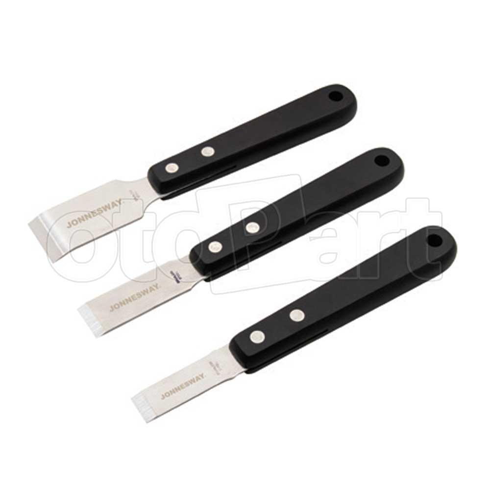 JONNESWAY 3PCS STAINLESS STEEL SCRAPER KNIFE SET - Click Image to Close