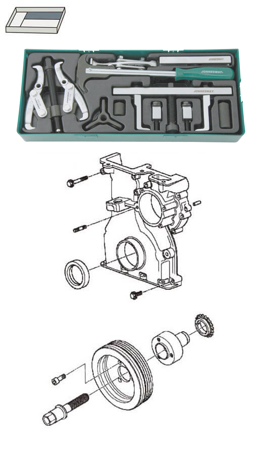BELT DRIVE PULLEY PULLER SET AI10002SP - Click Image to Close