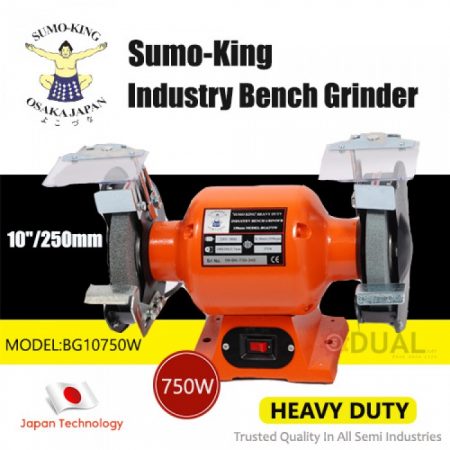 SUMO KING 10" 750W INDUSTRY BENCH GRINDER BG10750W - Click Image to Close