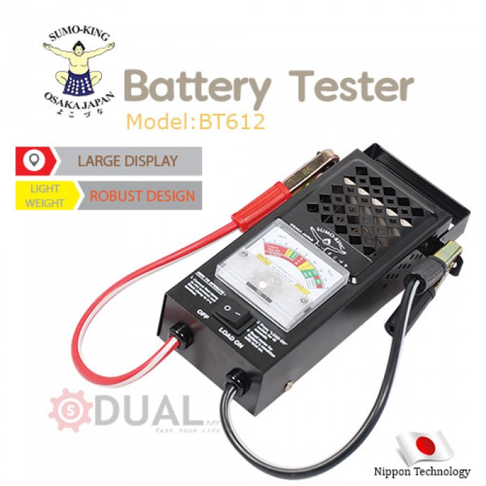 SUMO KING PROFESSIONAL BATTERY TESTER BT612 - Click Image to Close