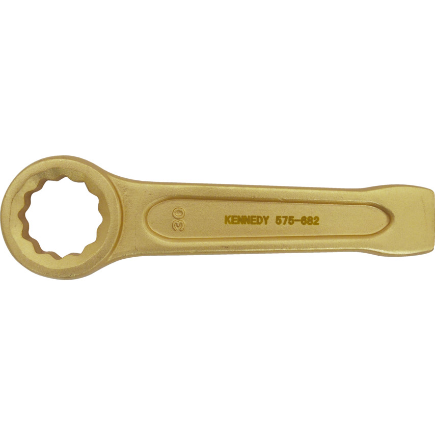 100mm SPARK RESISTANT R/END SLOGGING WRENCH Cu-Be - Click Image to Close