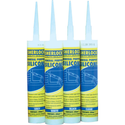 CLEAR SILICONE SEALANT CARTRIDGE 310ml SHK7163110K - Click Image to Close