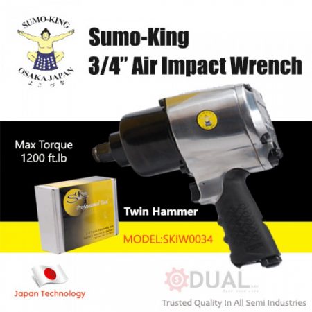 SUMO KING 3/4?TWIN HAMMER AIR IMPACT WRENCH - Click Image to Close