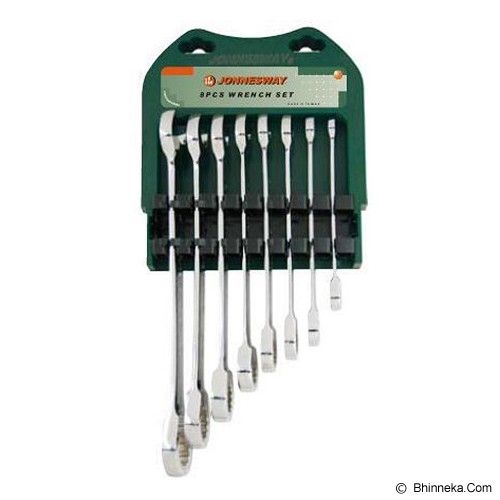 JONNESWAY 72 Teeth Ratcheting Combination Wrench Set W45208S - Click Image to Close
