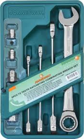 Jonnesway 8 Pc 72 Teeth Racheting Combination Wrench Set W45508S - Click Image to Close
