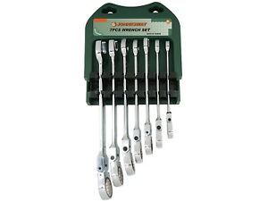 Jonnesway 7pc Flexible Ratcheting Combination Wrench Set W66207S - Click Image to Close