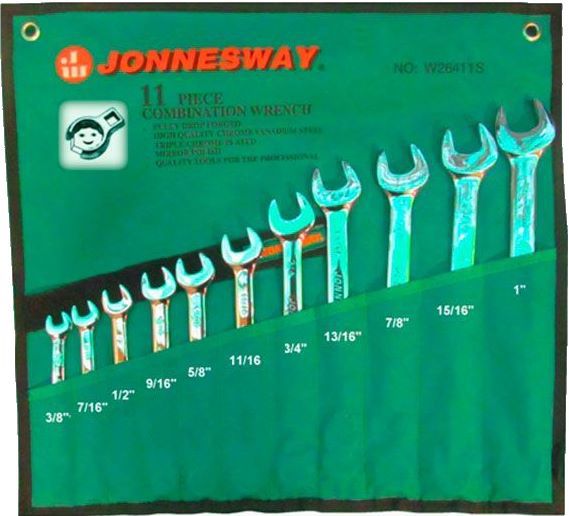 Jonnesway W26411SA 11 Pcs Combination Wrench Set - Click Image to Close