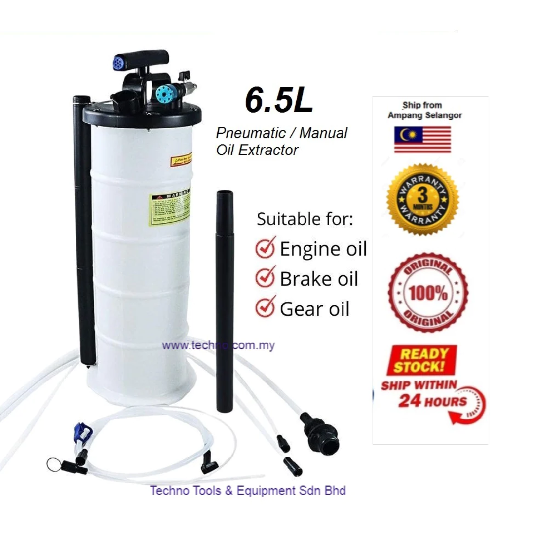 6.5L Vacuum Fluid Extractor Transfer Pump Petrol Coolant Water