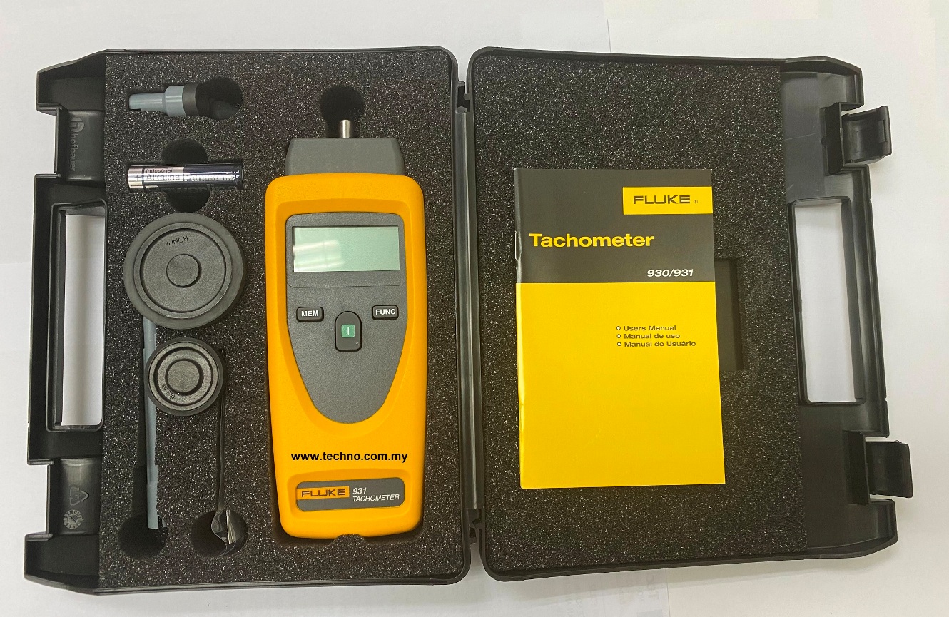Fluke 931 Contact and Non-Contact Dual-Purpose Tachometers - Click Image to Close