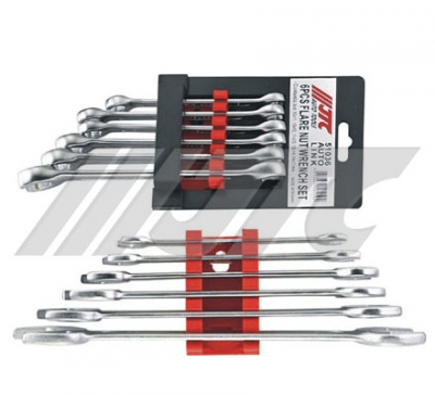 JTC-51034 4PC FLARE NUT WRENCH SET (EUROPE TYPE) - Click Image to Close