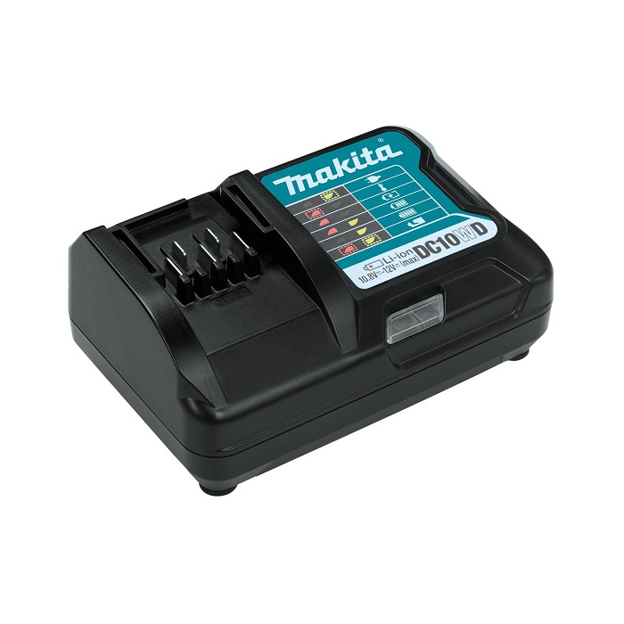 Makita DC10WD: Standard Charger for 12V Lithium Ion Battery - Click Image to Close