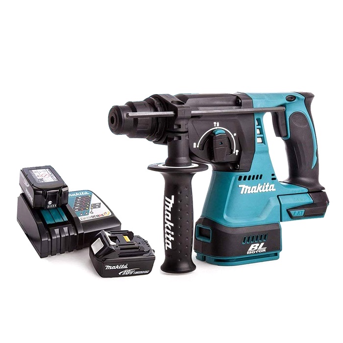 Makita DHR242RTE: Cordless Rotary Hammer, 3 in 1 Function - Click Image to Close