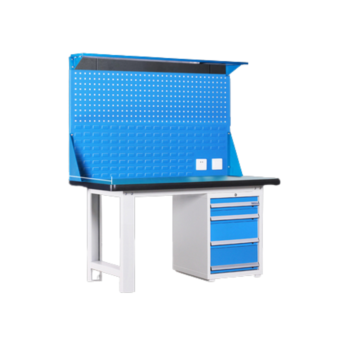 HEAVY DUTY WORKBENCH - 1500MM X 750MM W BACKPANEL - Click Image to Close