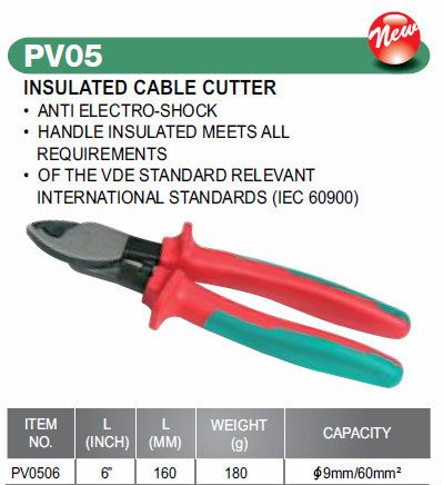 6" INSULATED CABLE CUTTER - Click Image to Close