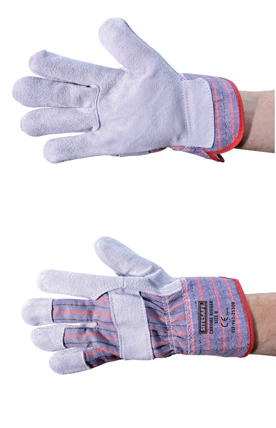 Contractor Standard Chrome Rigger Gloves Size 8 SSF9612530K - Click Image to Close