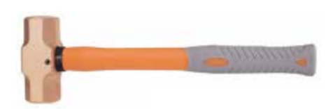 Temo 2000g Safety Fiberglass Shaft Sledge Hammer - Be-Cu - Click Image to Close