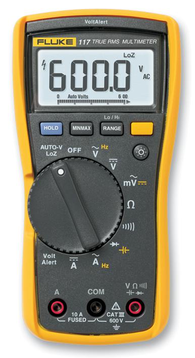 FLUKE 117 Electrician?? Multimeter With Non-Contact Voltage - Click Image to Close