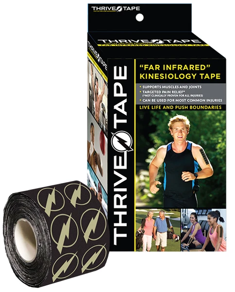 Thrive "Far Infrared" Kinesiology Tape (Black Tape) - Click Image to Close