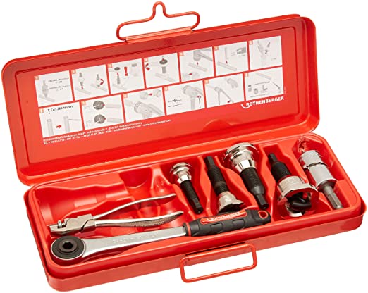 Rothenberger 22124 1/2" to 1-1/8" Tee Extractor Set - Click Image to Close