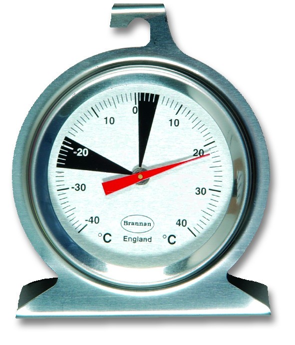 Stainless Steel Dial Freezer/Fridge Thermometer - 50mm 22/402/2 - Click Image to Close