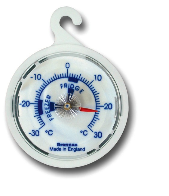 White Dial Fridge Thermometer 65mm 22/474/2 - Click Image to Close