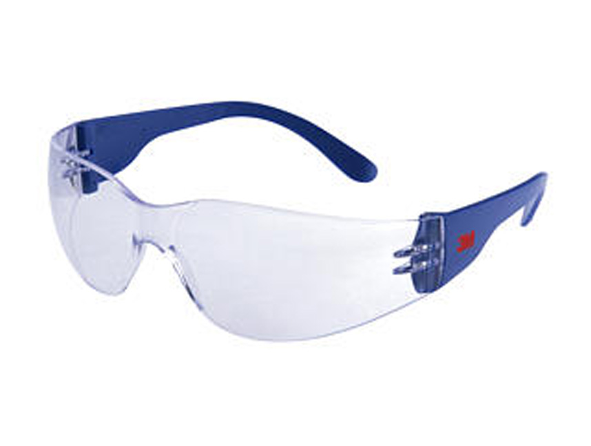 3M 2720 Classic Safety Eyewear (Blue Frame / Clear Lens) - Click Image to Close