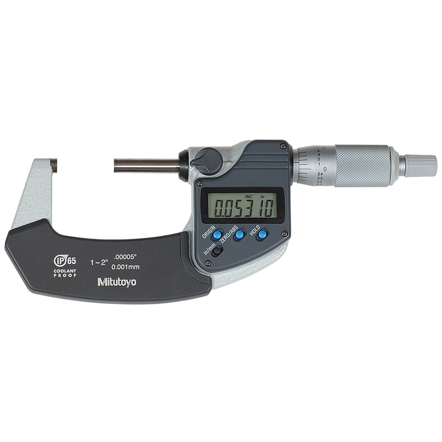 Mitutoyo 293-241 LCD Coolant Proof Micrometer - Click Image to Close