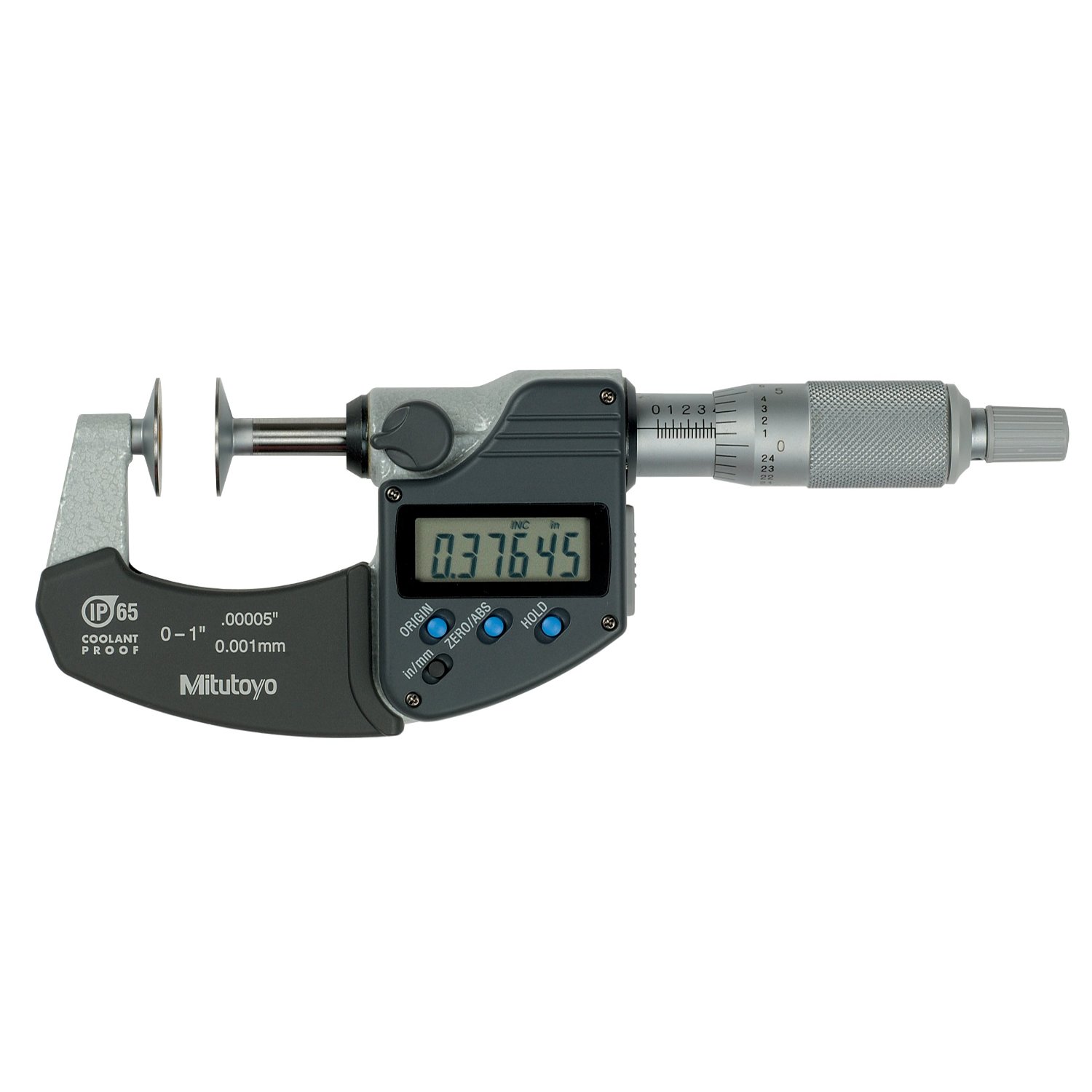 Mitutoyo 323-251 LCD Disk Micrometer - Click Image to Close