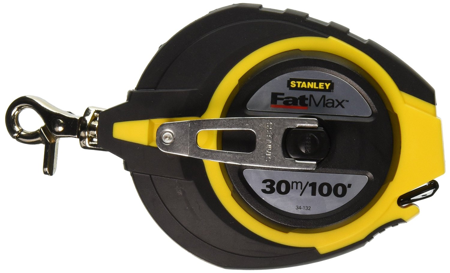 STANLEY 34-132N STEEL LONG TAPE RULE 30m/100' x 3/8" - Click Image to Close
