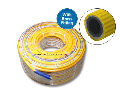 REMAX 5/16"/8.5x14.5x100 HIGH PRESSURE AIR HOSE W/BRASS FITTING - Click Image to Close