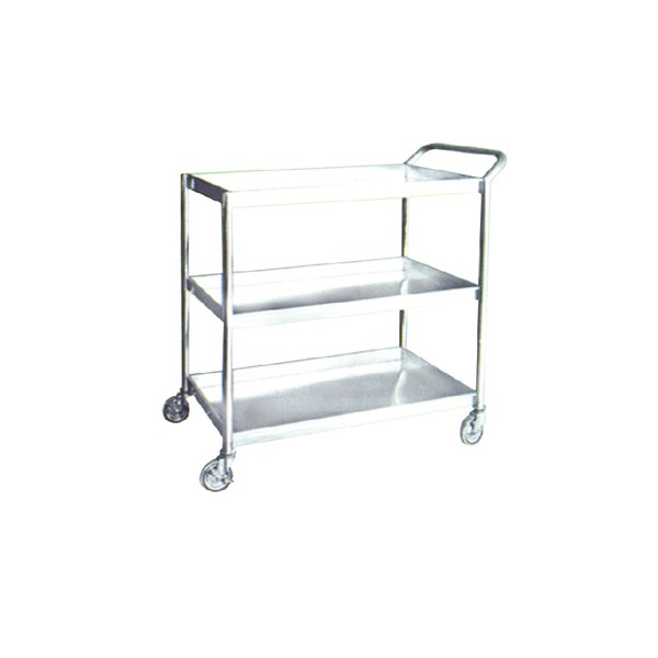 Stainless Steel 3 Tier Trolley - 3TT-1102-SS - Click Image to Close