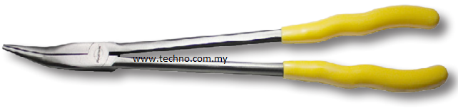 45' Needle Nose Long Reach Pliers (Bent Nose) - 40RP439 - Click Image to Close