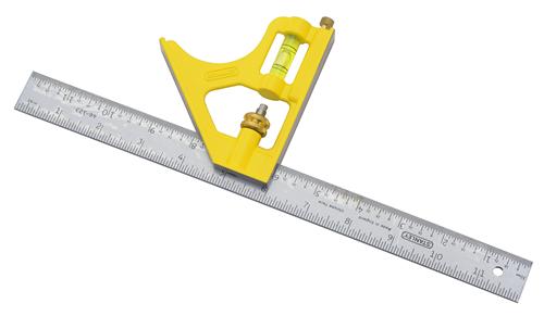 STANLEY 46-028 METRIC COMBINATION SQUARE 12" - Click Image to Close