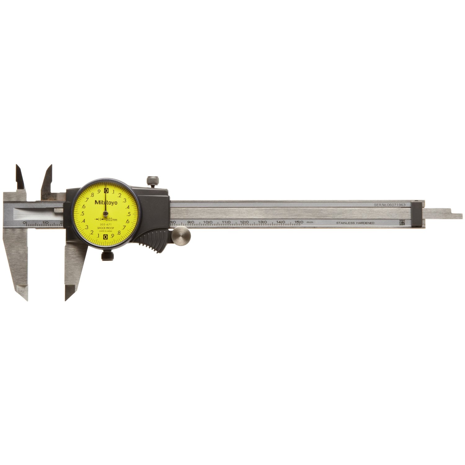 Dial Calipers 0-150mm Mitutoyo 505-671 - Click Image to Close