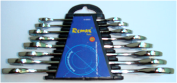 REMAX TOOLS 61-DE622 8PCS DOUBLE OPEN END WRENCH SET - Click Image to Close