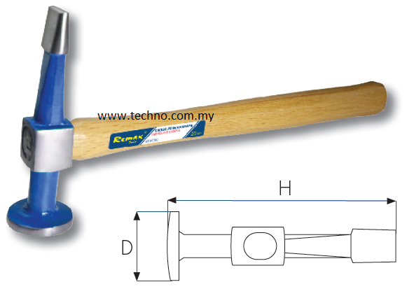 66-FH203 STRAIGHT PEIN FINISHING HAMMER - Click Image to Close
