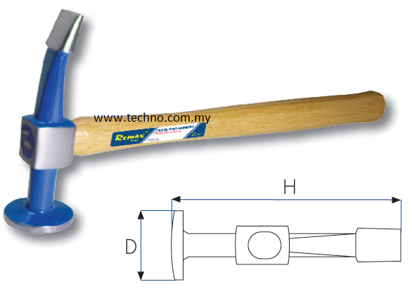 66-FH204 CURVED PEIN FINISHING HAMMER - Click Image to Close