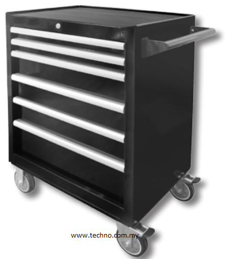 6 Drawers Tool Cabinet With Ball Bearing Slides - 77HT208 - Click Image to Close