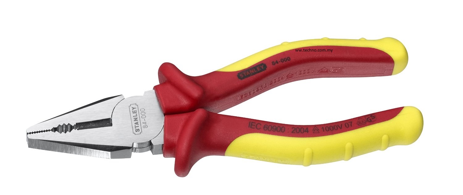 STANLEY 84-001 FATMAX VDE PLIERS COMBINATION 180MM/7" - Click Image to Close
