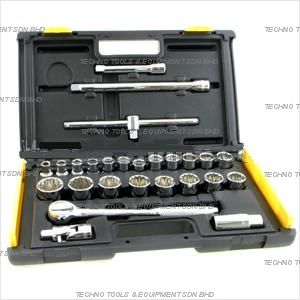 STANLEY 86-477 27pce Socket Set - 1/2dr (10-32mm) - Click Image to Close