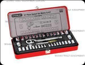 STANLEY 89-518 37 pcece 1/4' & 3/8' drive socket set - Click Image to Close