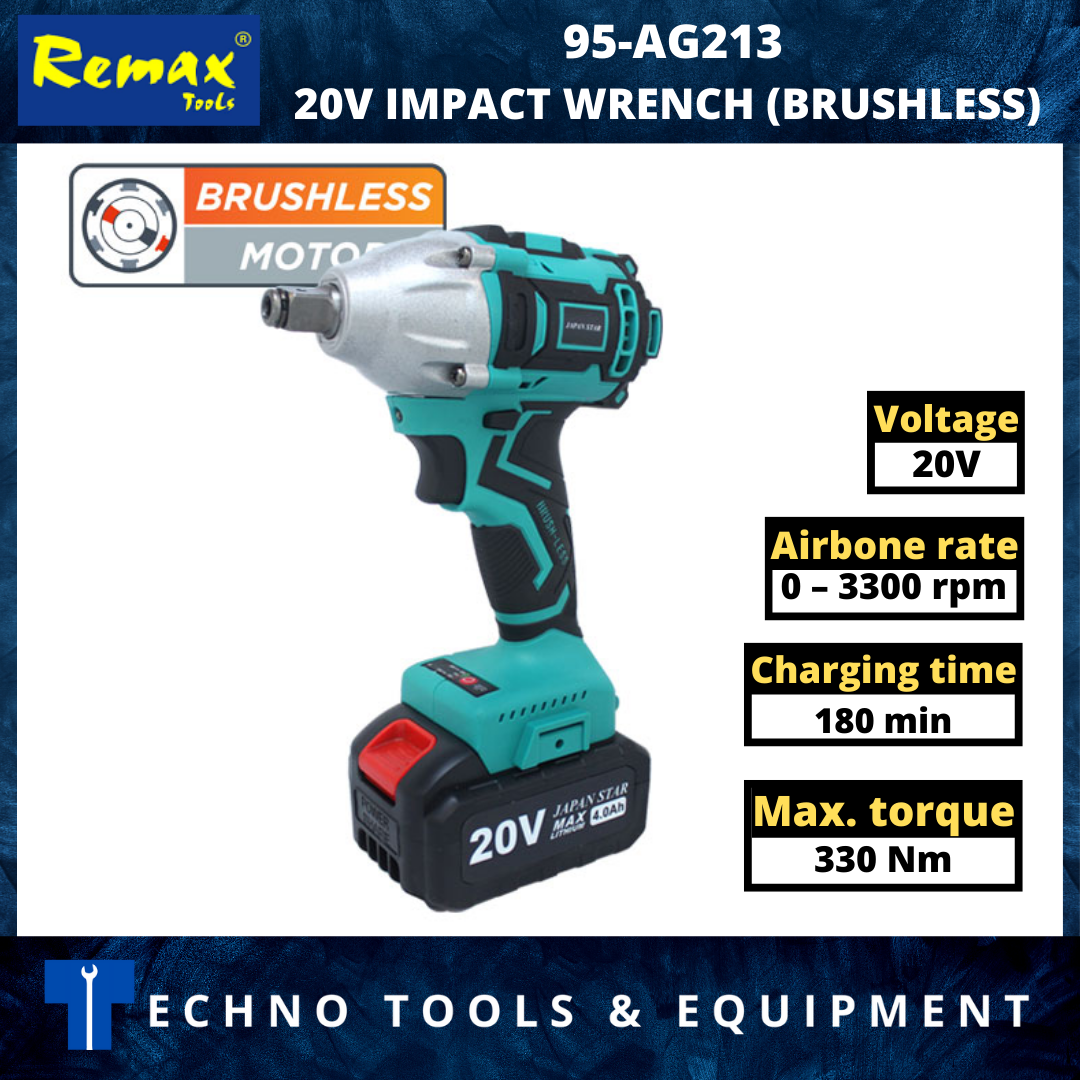 JAPAN STAR 20V IMPACT WRENCH (BRUSHLESS) - Click Image to Close