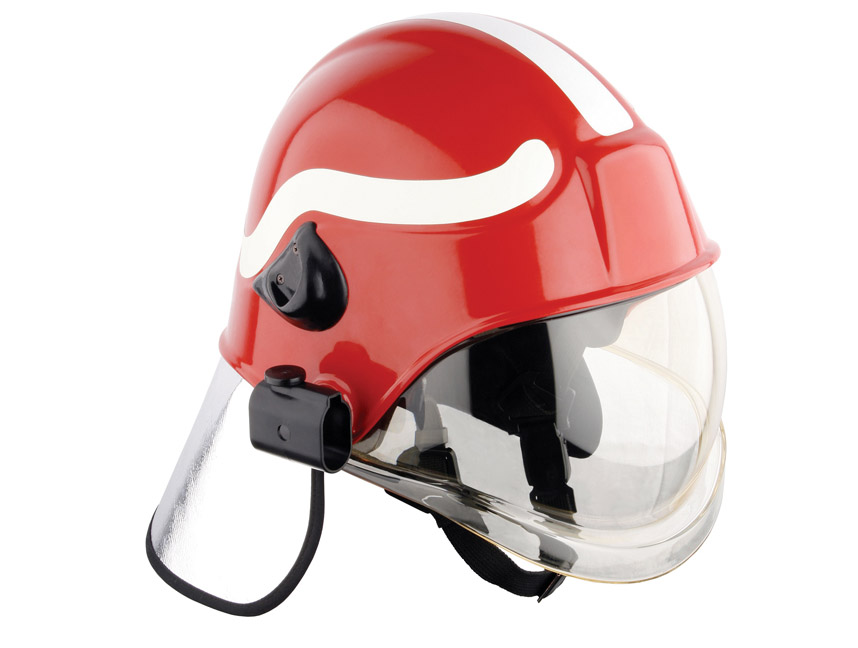Fire Fighting Helmet - PAB (Red Color) - Click Image to Close