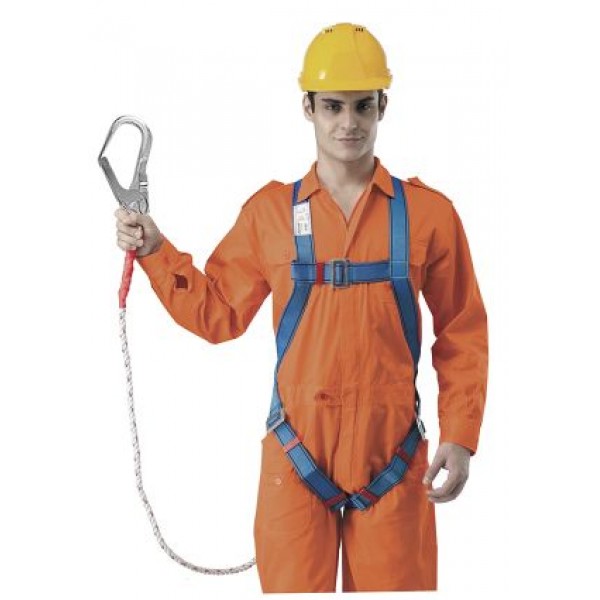 Full Body Harness Built-in Lanyard & Large Hook BH7886CBULOH - Click Image to Close