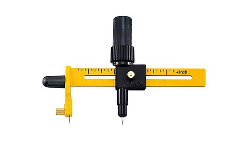 Olfa CMP-1/DX Ratchet Compass Cutter (With 5 Blades)(1.6cm-22cm) - Click Image to Close