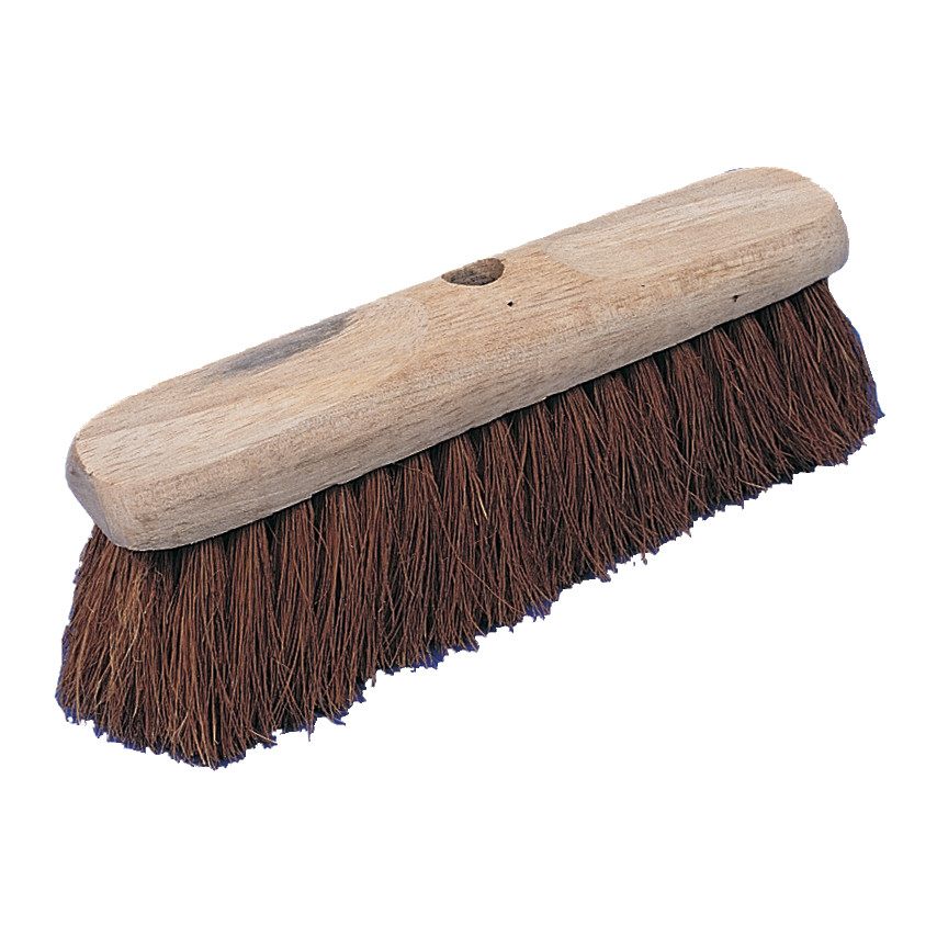 18" NATURAL COCO BROOM (HEAD ONLY) - Click Image to Close