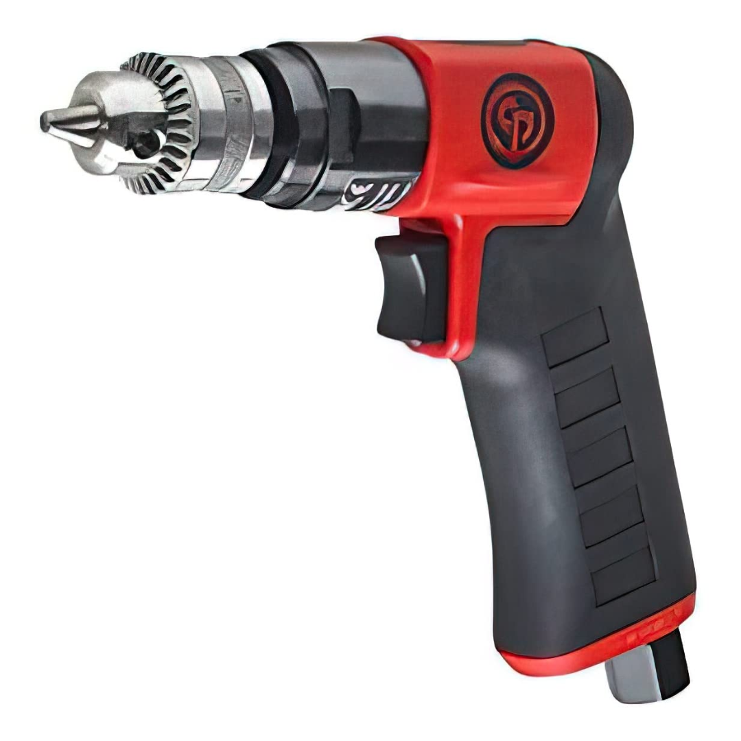 CP7300C 1/4" Air Power Drill Keyed Chuck, Pistol Handle 2.6Nm - Click Image to Close
