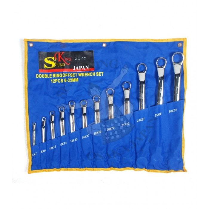 SUMO KING 12 PCS DOUBLE RING OFF SET SPANNER SET (6MM – 32MM) - Click Image to Close